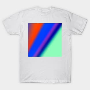 red blue green abstract texture background T-Shirt